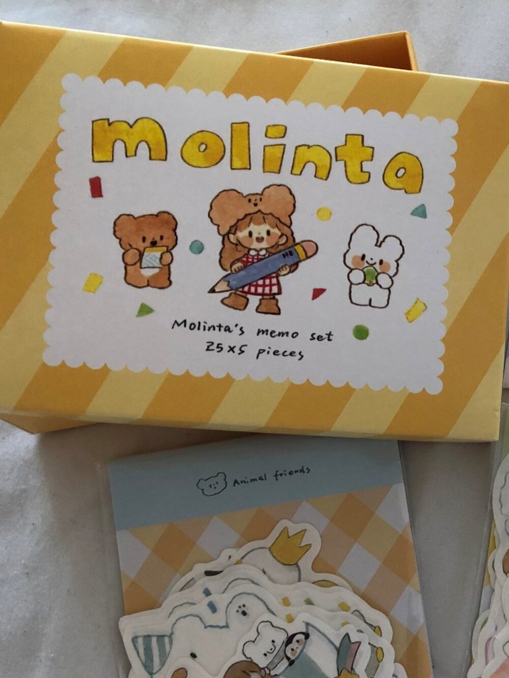 Molinta Kawaii Die-Cut Memo Pad Box Set
